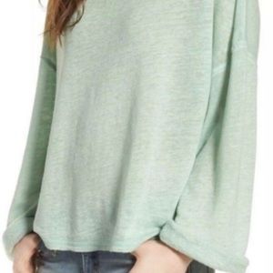Soft long sleeve mint colored sweater